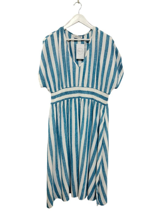 Betty Basics | Blue & White Stripe Dress | Size 18