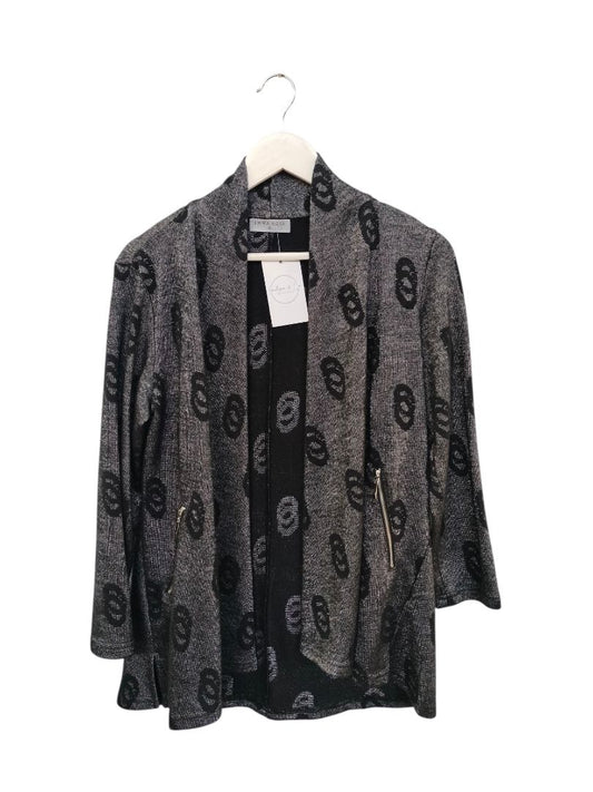 Emma Rose | Link Dark Print Cardigan | Size 8
