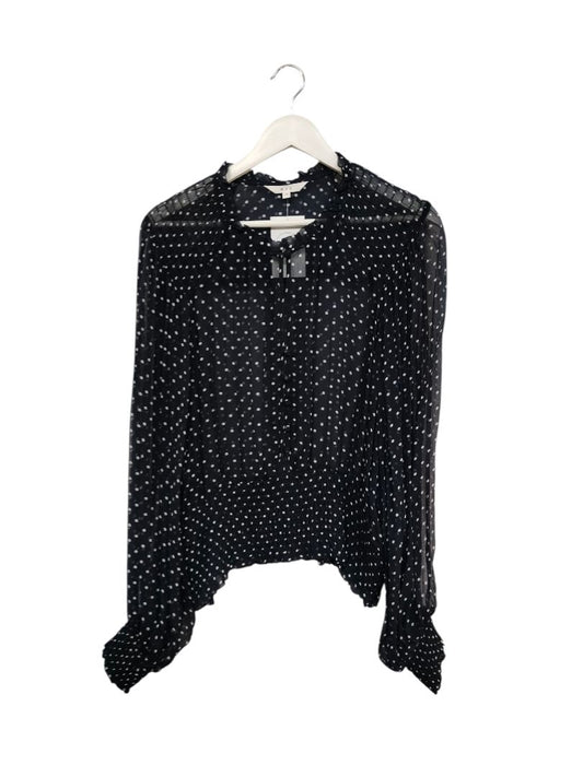 Max | Black with White Spots Top | Size 18