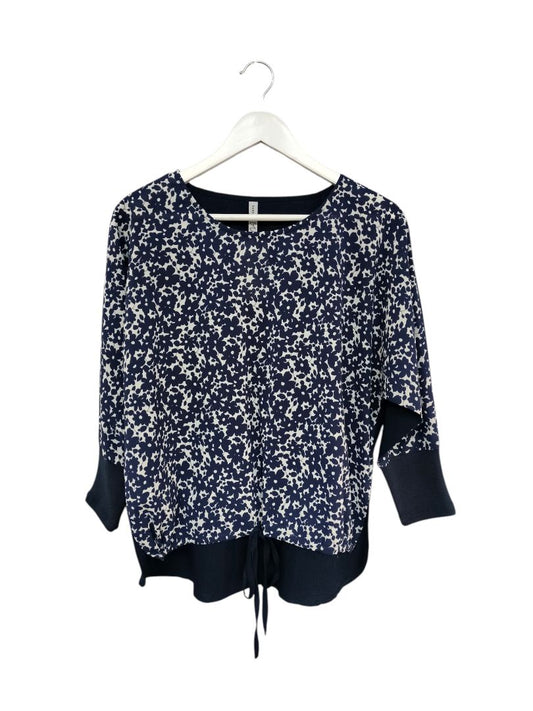 Seeking Lola | Navy with flower pattern Top | Size 8