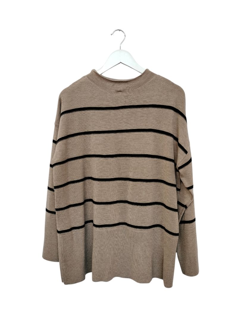 Twin Lakes | Brown with black stripe Knitwear | Size L