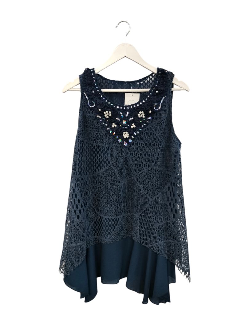 Telvian | navy Top | Size L