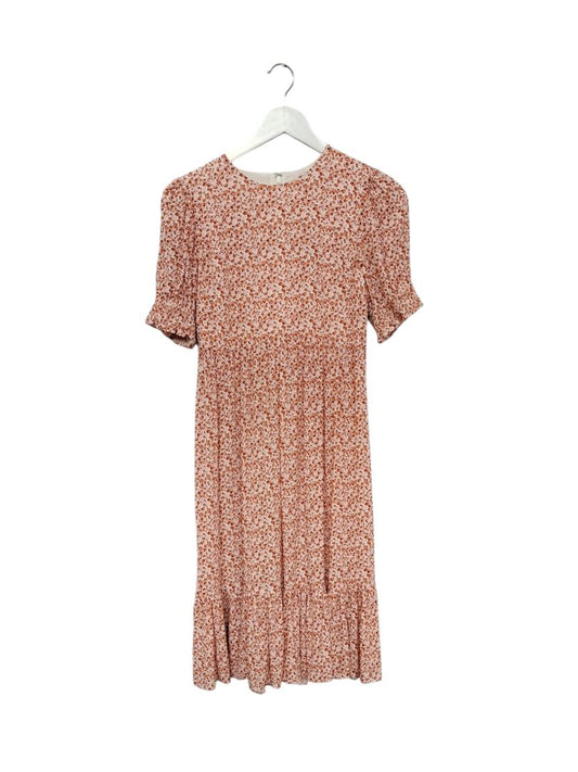 Forever New | pink orange floral print Dress | Size 6