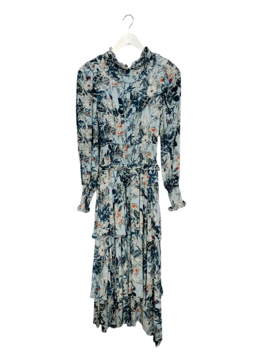 Ketz-ke | Blue Floral Dress | Size 8
