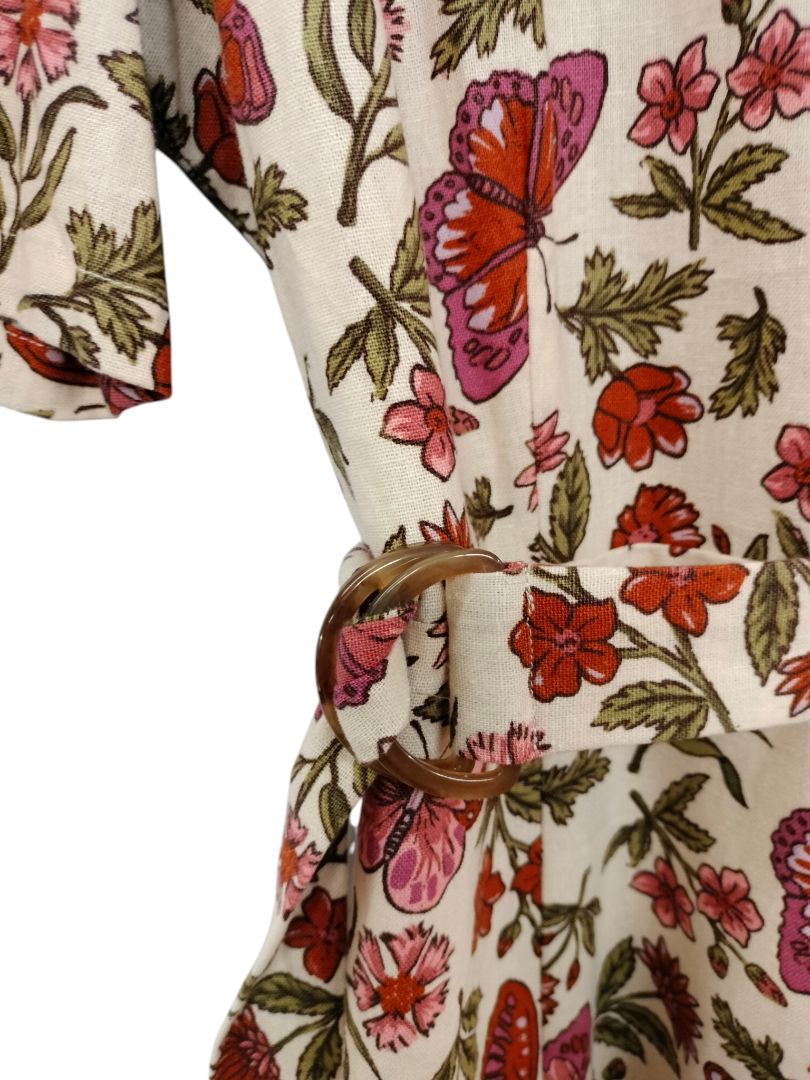 Princess Highway | Cream with butterflies Dress | Size 16