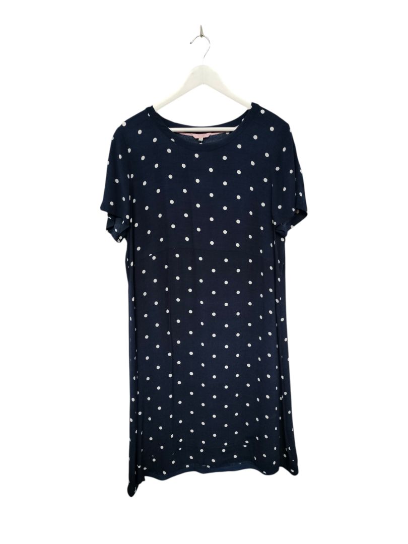 Joules | Navy with white dots Dress | Size 16