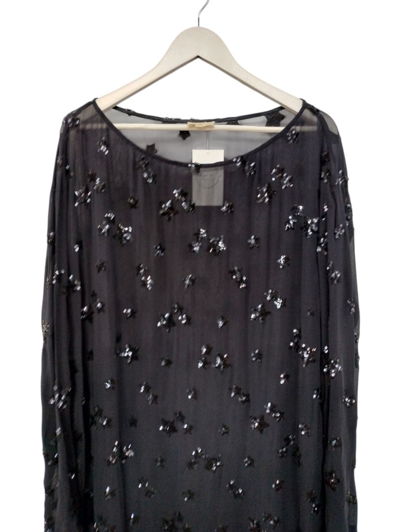 White Label | Black with stars Dress | Size 10