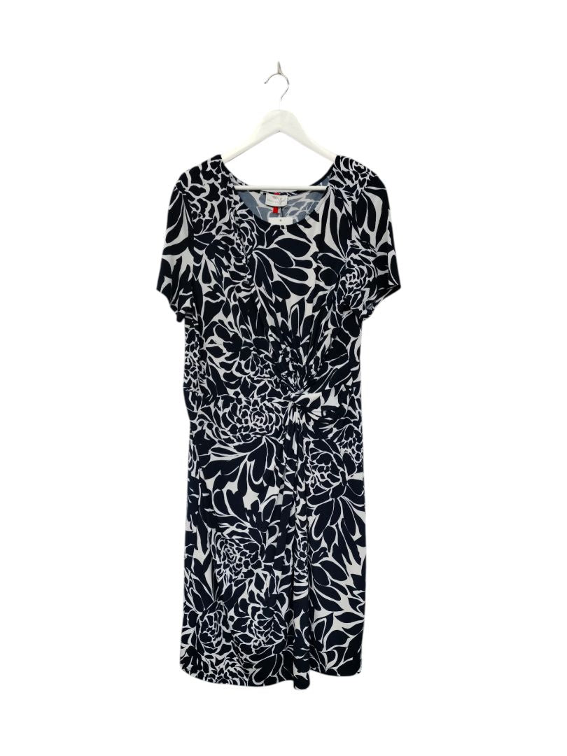 Lifespace | Navy and White pattern Dress | Size 18