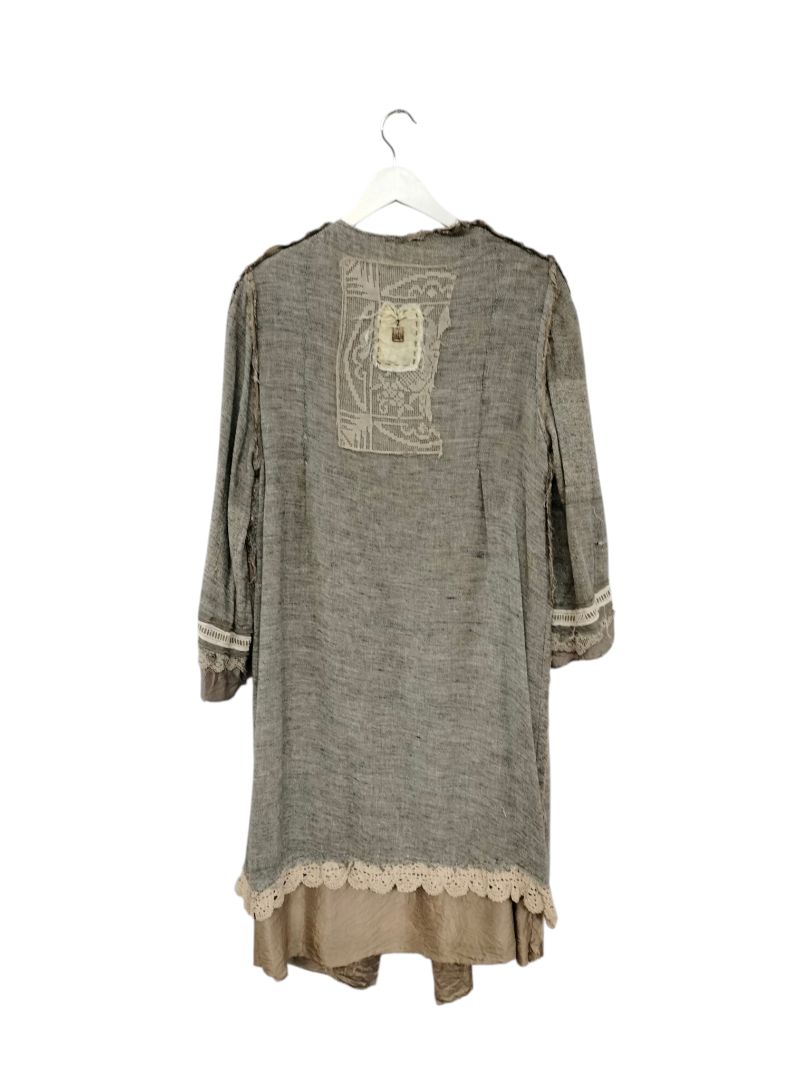 Kitt New York | Grey with Cream Jacket | Size L/XL