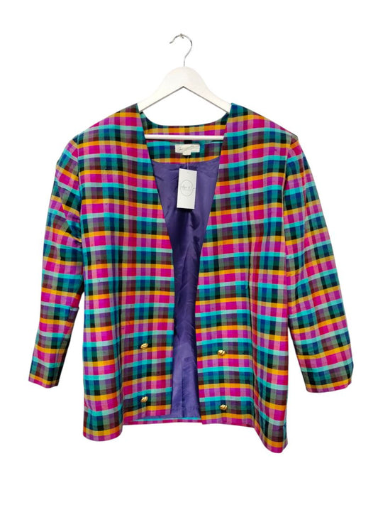 Caroline Johnstone | Bright multi Stripe Jacket | Size 14
