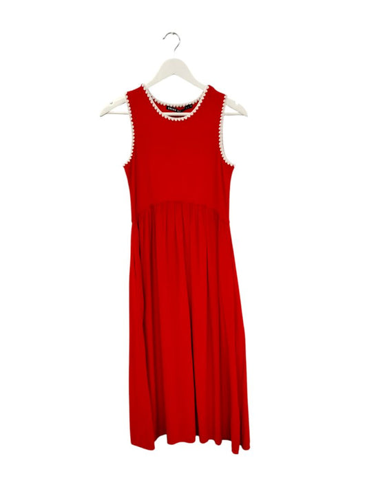 Shine On | Red with white trim Dress | Size 10
