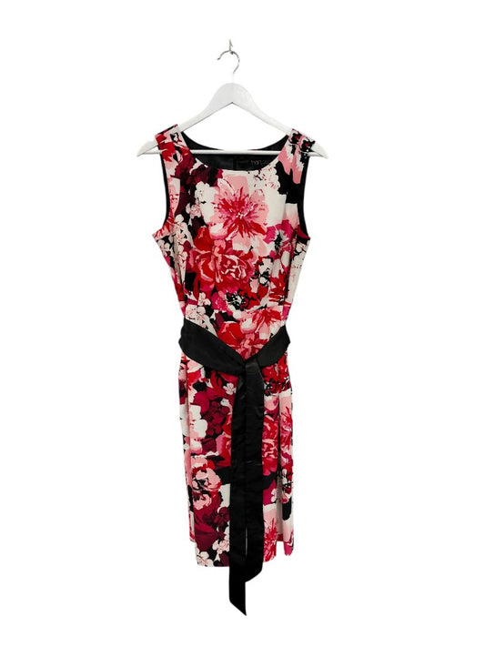 Harlow | Pink Black Floral Dress | Size 14