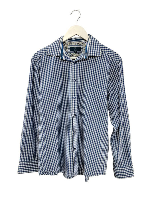 Savile Row | Blue and White Check Shirt | Size 39