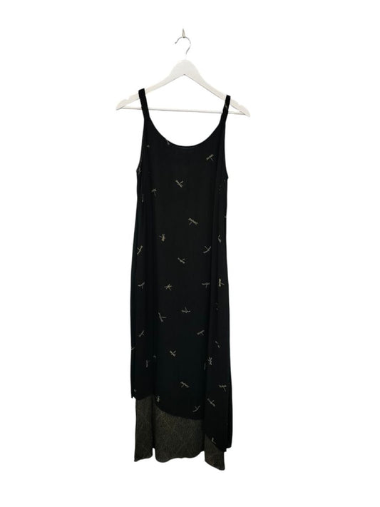 Animale | Black with dragonflys Dress | Size 3
