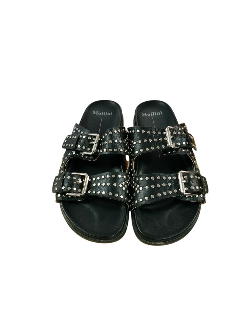 Mollini | black with studs Sandals | Size 38