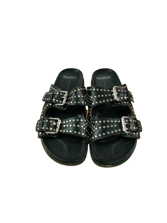 Mollini | black with studs Sandals | Size 38