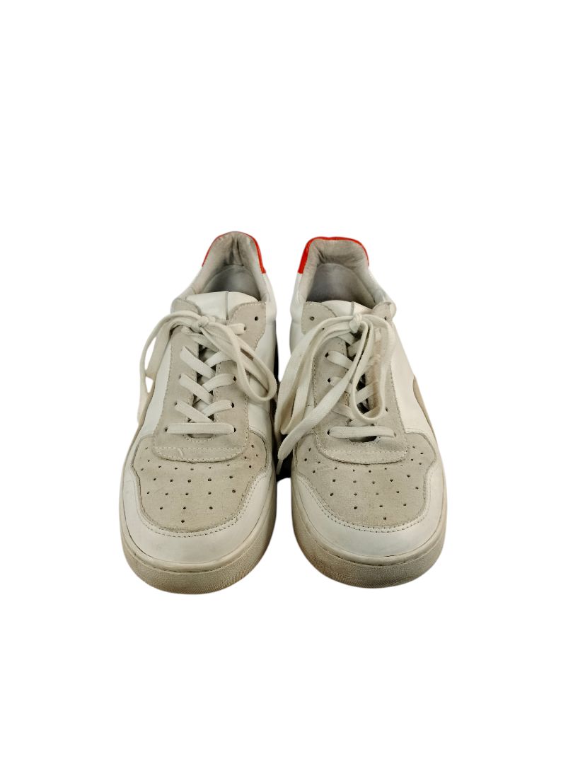Deuce X Bloom | White with Orange sneakers | Size 40