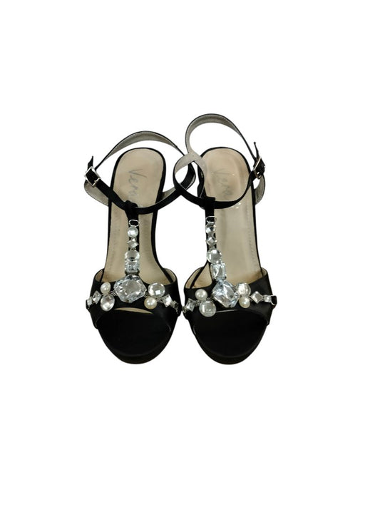 Verali | Black with gems Heels | Size 7.5