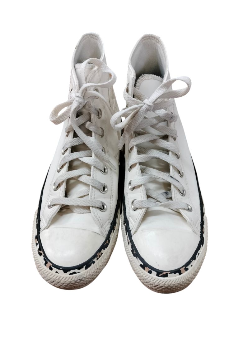 Converse | White with leopard print Shoes | Size 39