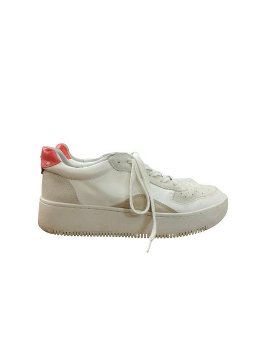 Deuce X Bloom | White with Orange sneakers | Size 40