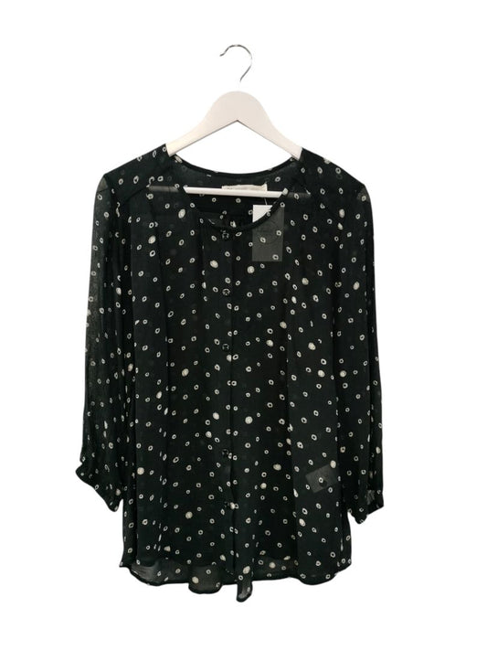 Untouched World | Black print Top | Size S