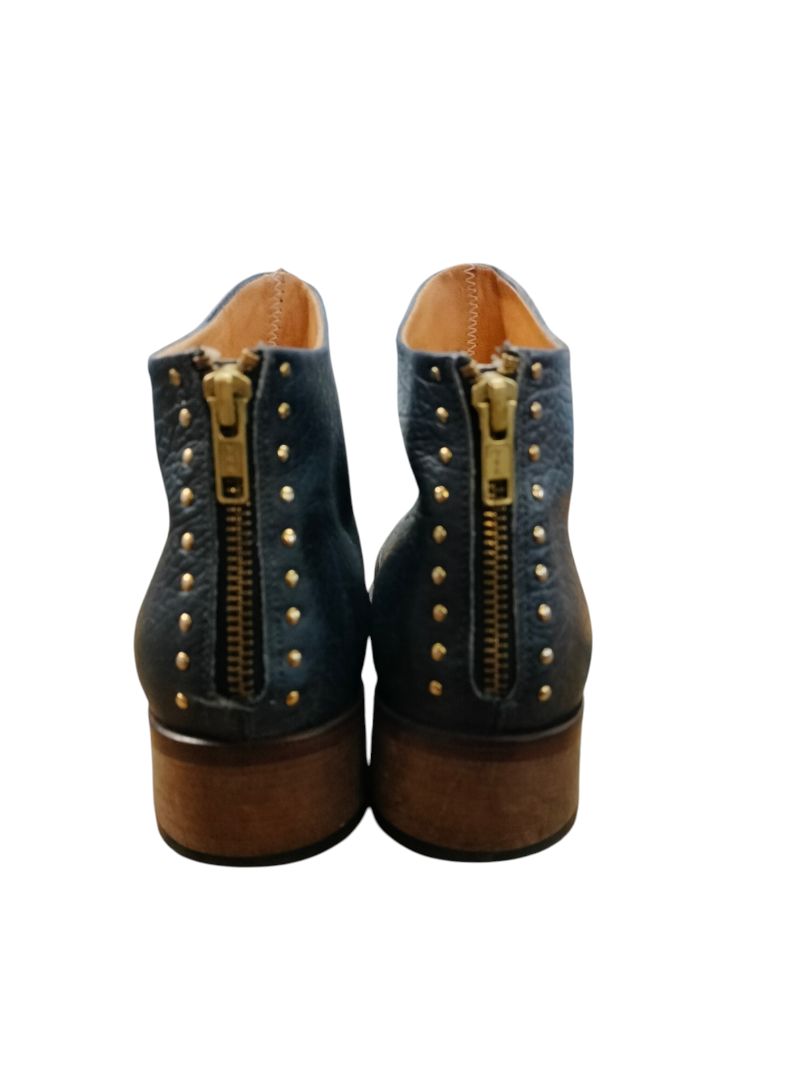 Beau Coops | Navy Boots | Size 37