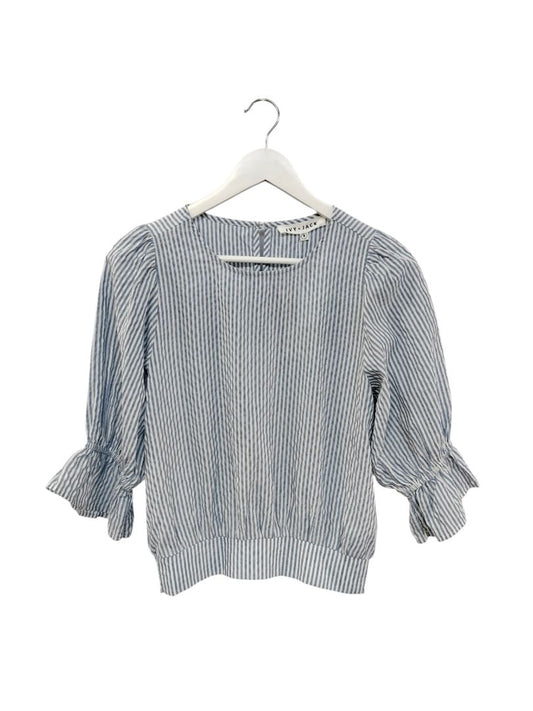 Ivy + Jack | Blue and White Stripe Top | Size 8