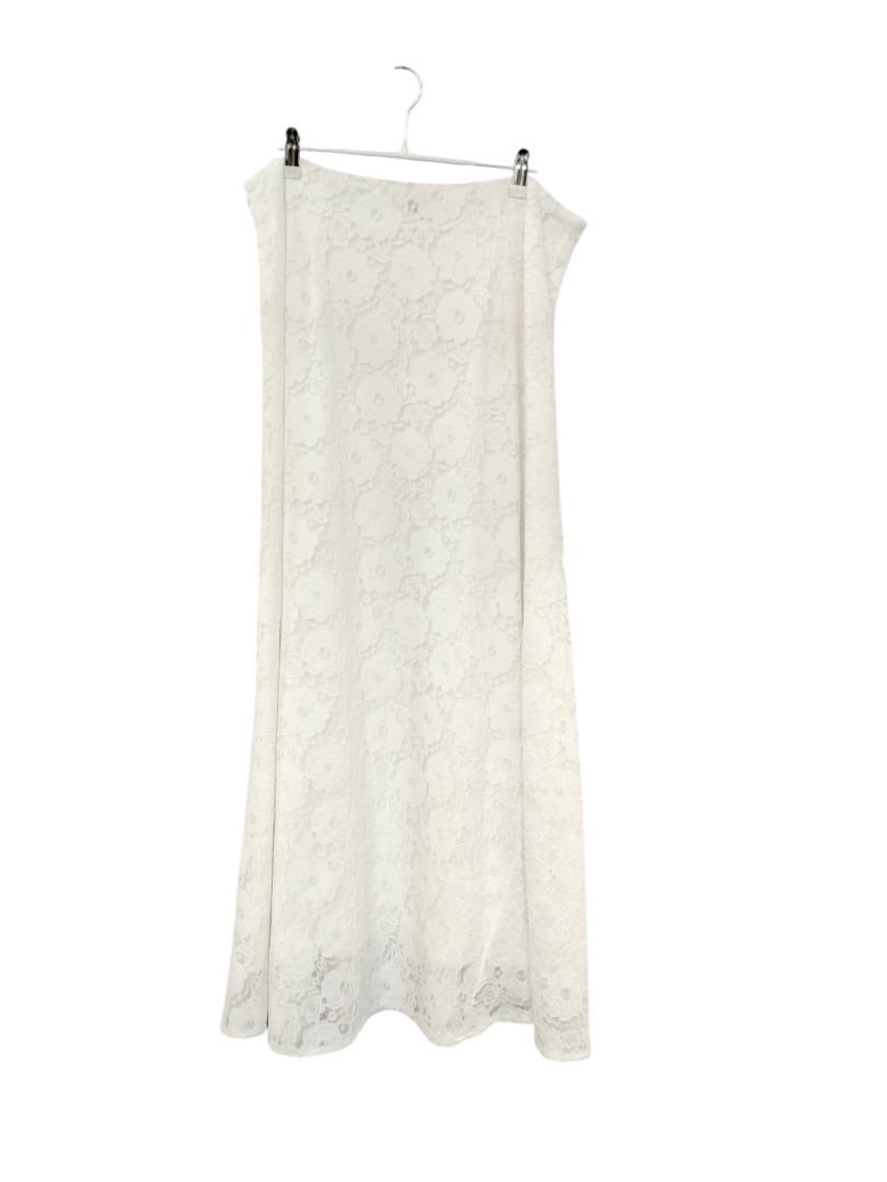 Iris Maxi | White Skirt | Size 16