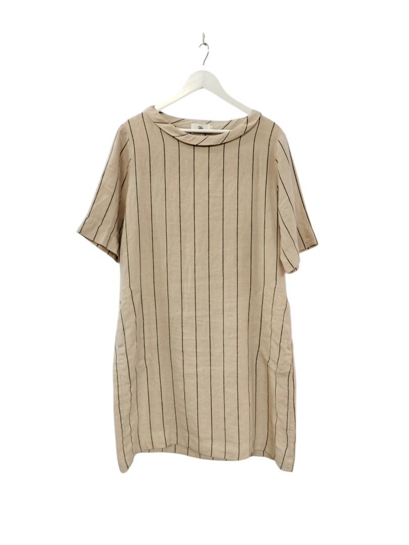Sills | Beige with dark stripe Dress | Size 14