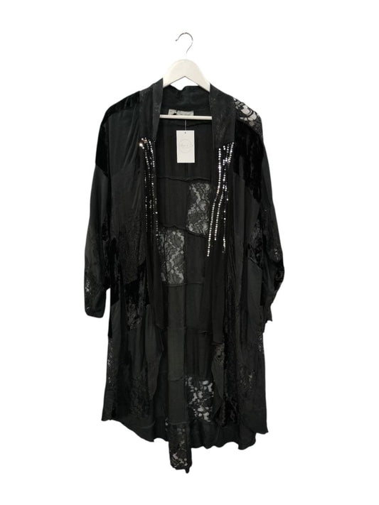Peace Angel | Black Cardigan | Size one size