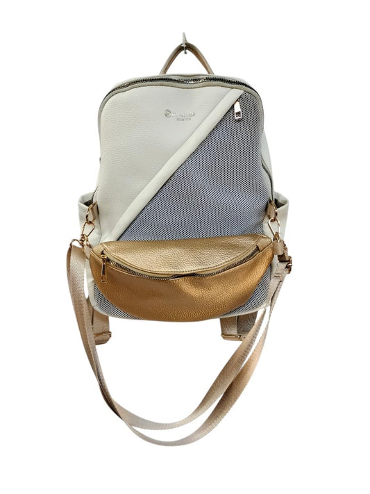 remonte | White and gold backpack | Size