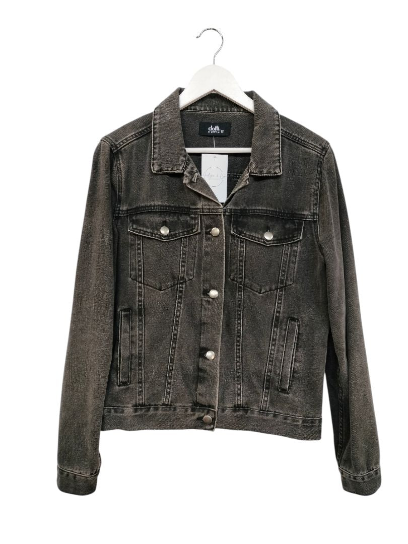 Dotti | Black Denim Jacket | Size 12