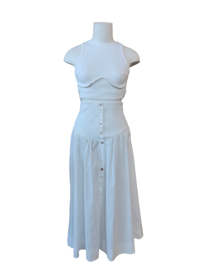 Hello Molly | White Two Piece Set | Size 8