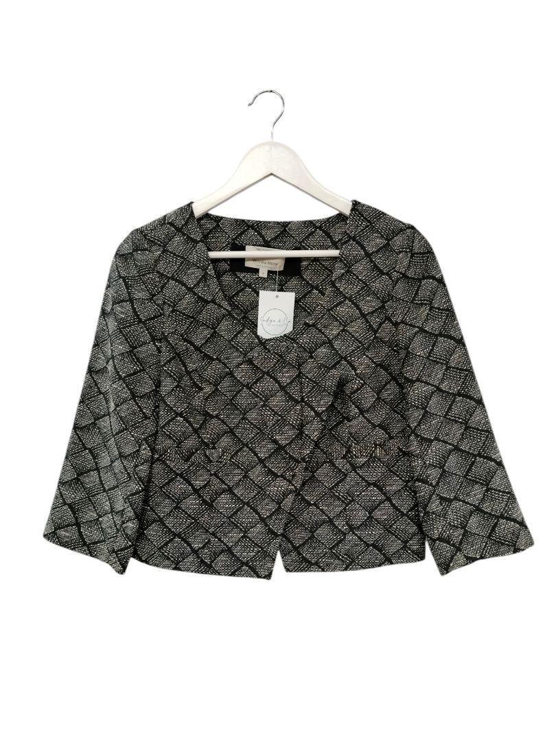 Veronika Maine | Black/White Jacket | Size 8