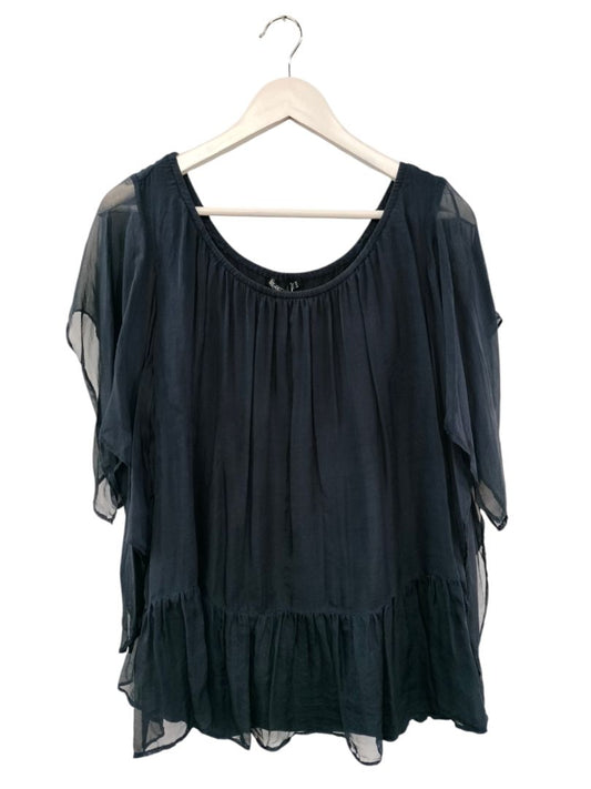 Fate + Becker | Navy Top | Size 16