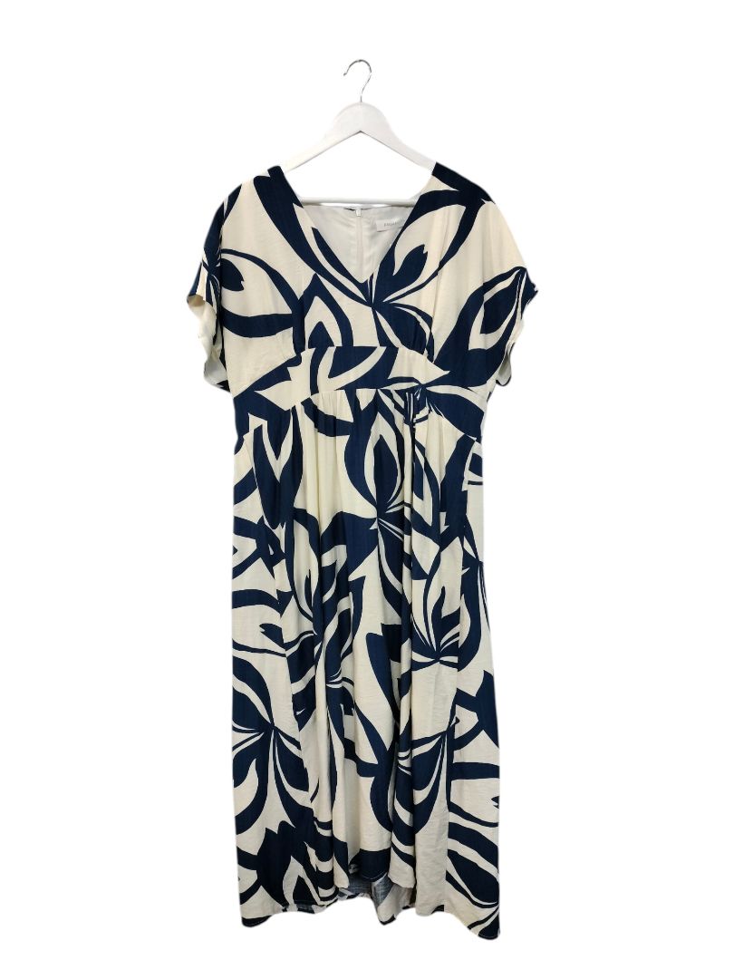 Pagani | Blue/Cream Dress | Size 18