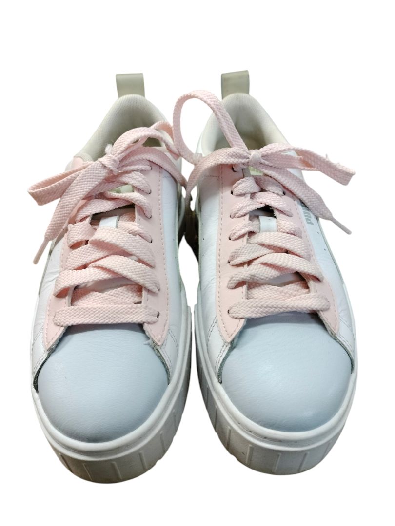 Puma | White pink and green sneakers | Size 37.5