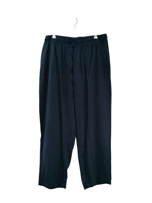 Grae Linen | Navy Pants | Size 14
