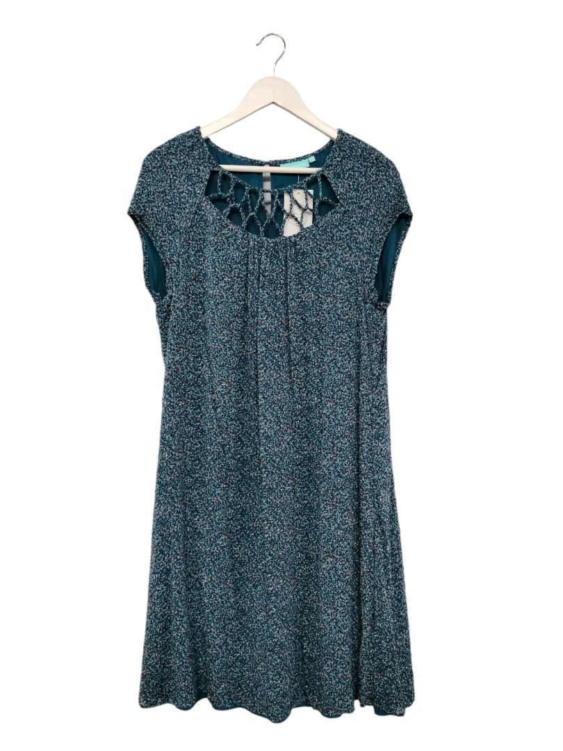 Blue Illusion | Blue Pattern Dress | Size L