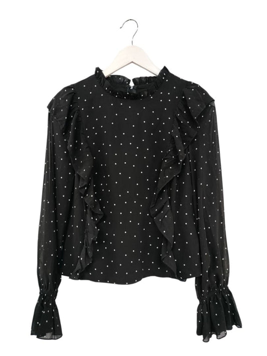 Showpo | Black/White Polka Top | Size 10