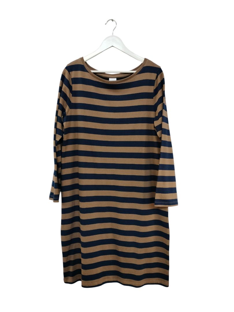 Kowtow | Navy/Brown Dress | Size M