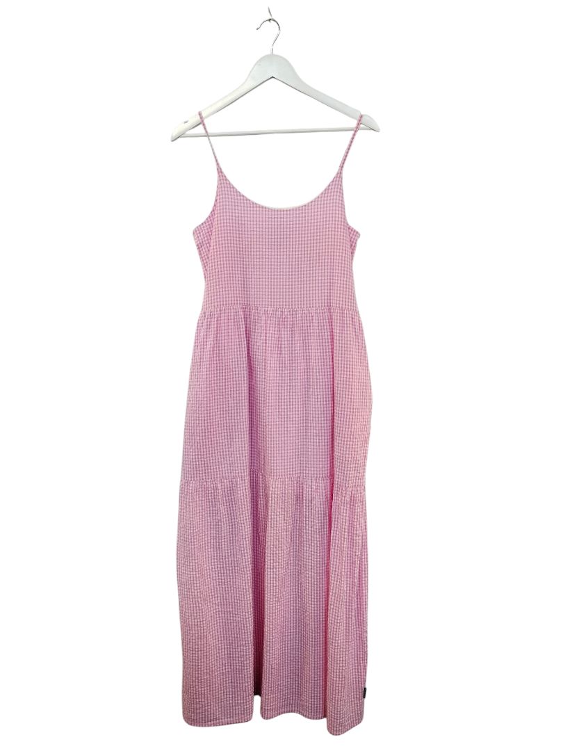 Huffer | Pink/White Check Dress | Size 8