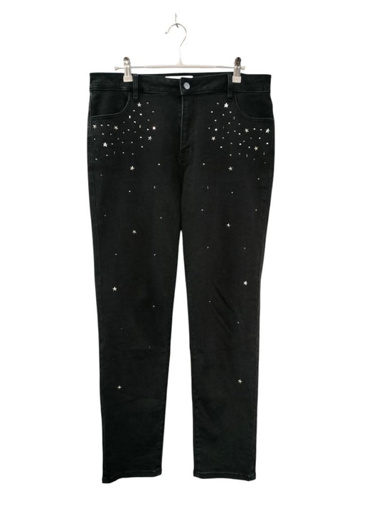 Virtuelle | Black with silver stars Pants | Size 12