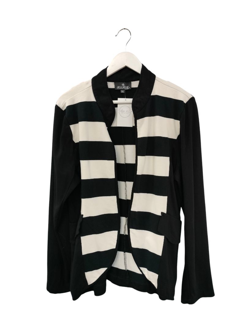 Jellicoe | Black/White Cardigan | Size 2XL