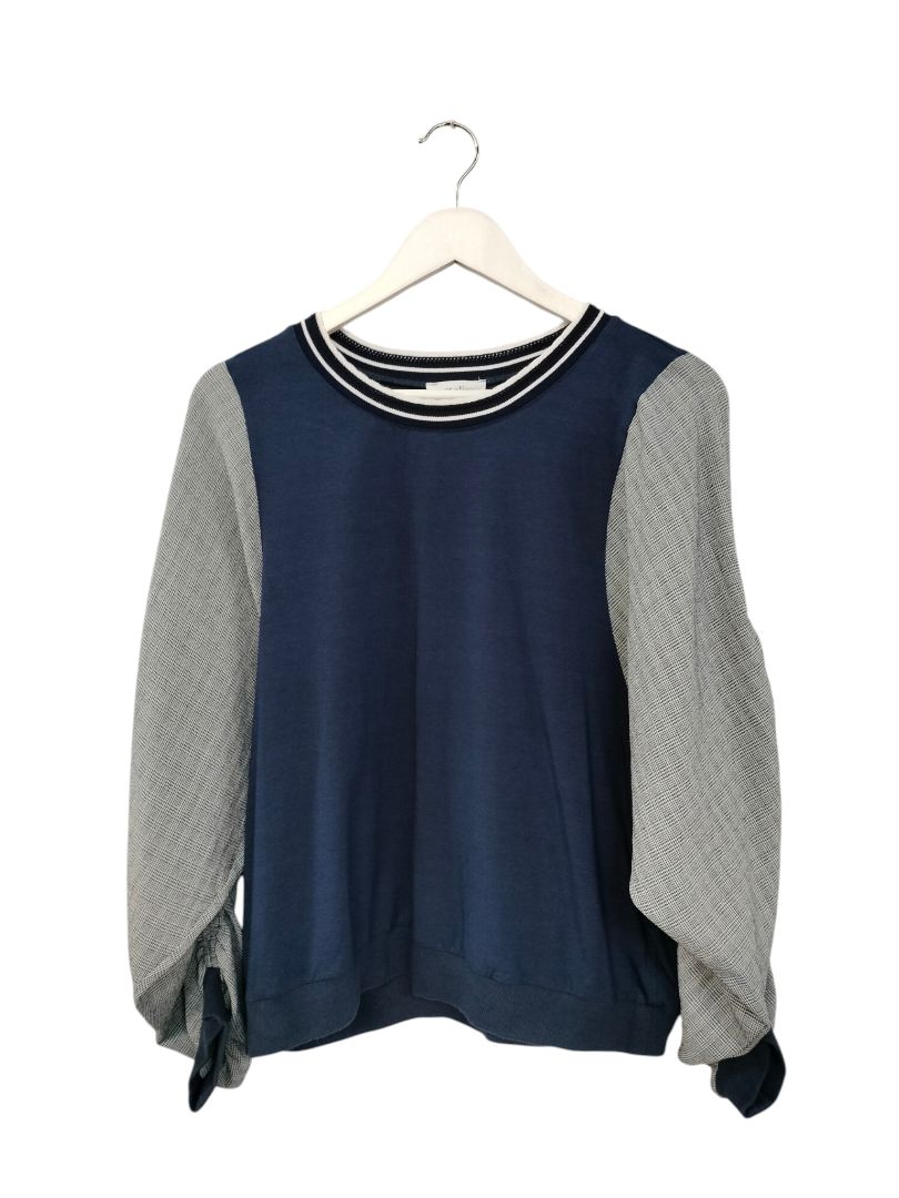 Et Alia | Navy Top | Size M