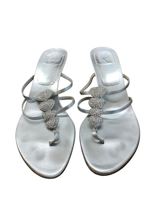 stuart weitzman | Silver Heels | Size 39
