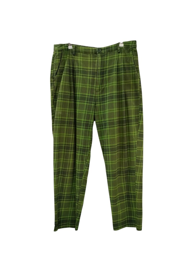 Dangerfield | Green Plaid Pants | Size 14
