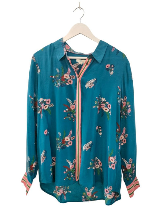 Boden | Blue Print Top | Size US 14