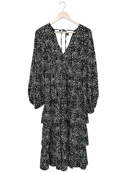 Amaya | Black/White Print Dress | Size 8
