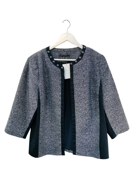 Liz Jordan | Navy/White Blazer | Size 16
